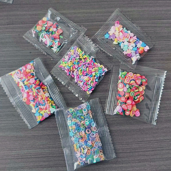 Wholesale 10pcs 5mm Plastic Bagged Simulation Broken Candy Broken Sequins Empty Tube Pen Diy Jewelry Accessories
